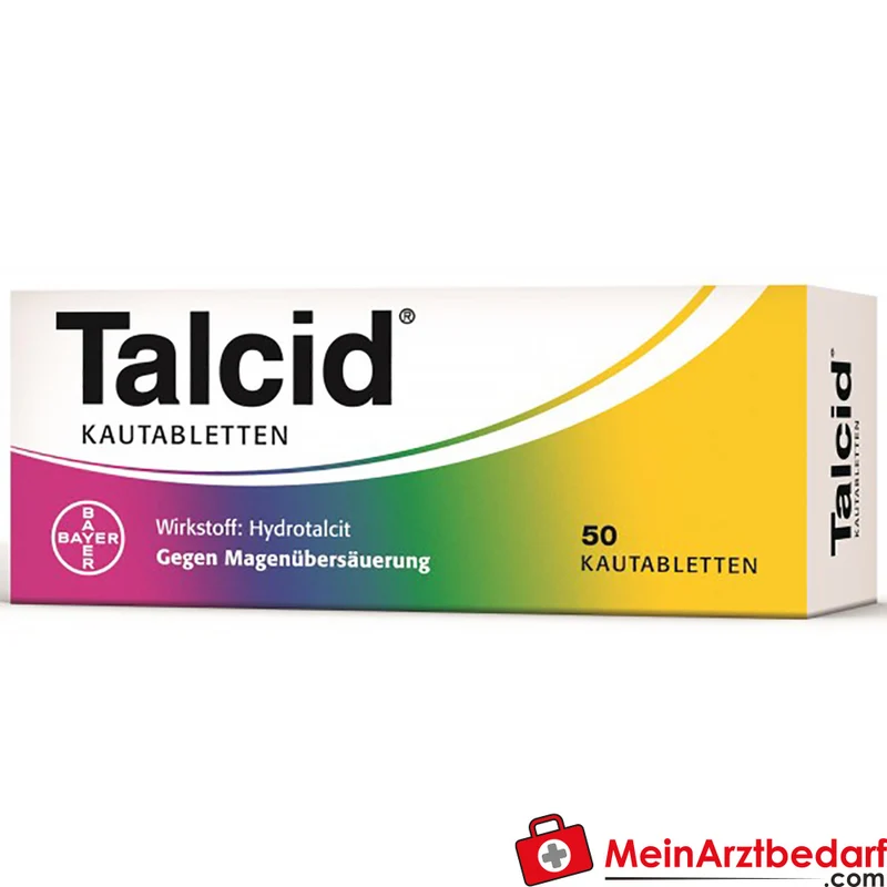 Talcid Kautabletten 500 mg Hydrotalcit gegen Sodbrennen, 20 Stück