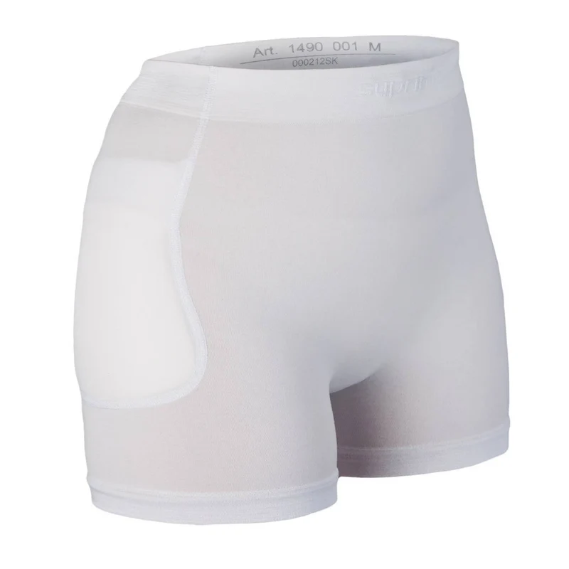 Suprima 1490 001, Hüftprotektor-Slip (OHNE) Protektoren, unisex - weiß, Gr. S-XXL