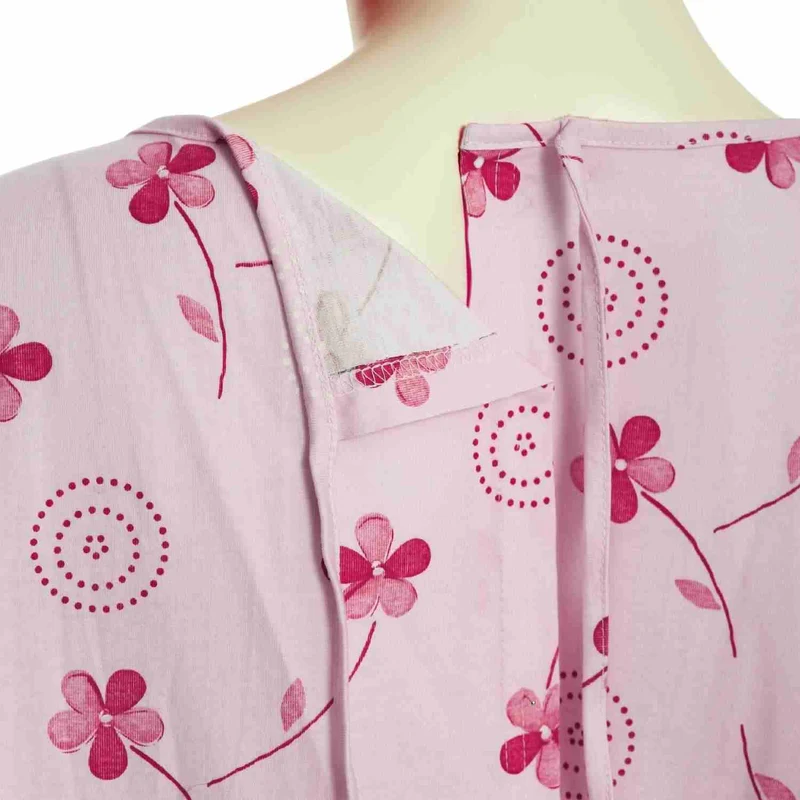 Suprima 4070, Pflegehemd Baumwolle zum Binden für Damen, Langarm - versch. Farben, Gr. S/M & L/XL
