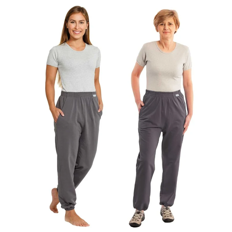 Suprima 4520 013, Care Active Overall Jogging, mit Rücken-RV, unisex - grau, Gr. S-XL