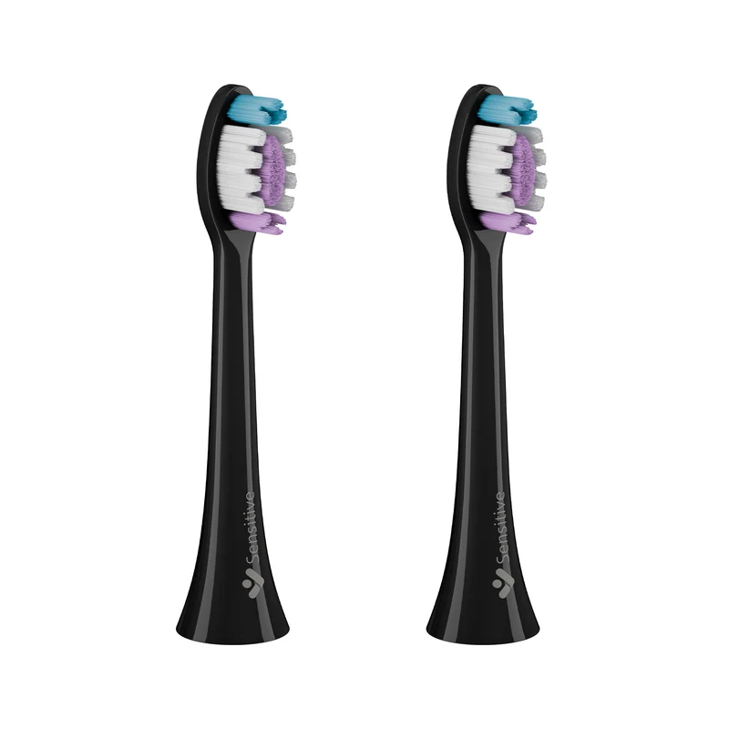 Truelife SonicBrush Clean-series heads Sensitive black 2 pack