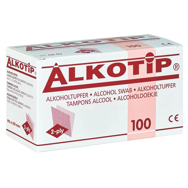 Alkotip ECO alcoholdoekje 90 x 110 mm 100 stuks