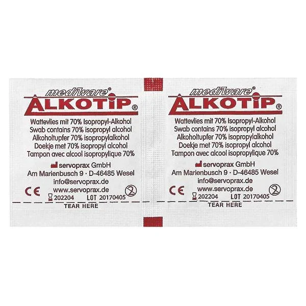 Alkotip ECO alcoholdoekje 90 x 110 mm 100 stuks