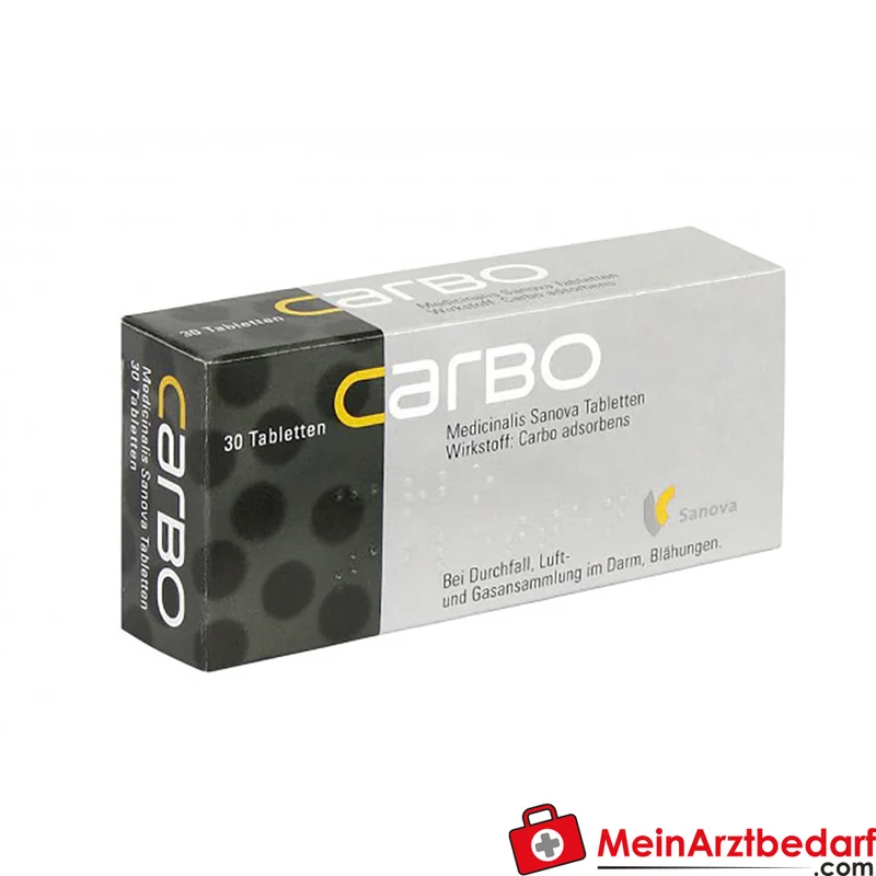Carbo Medicinalis Tabletten 250 mg, medizinische Aktivkohle, 50 St.