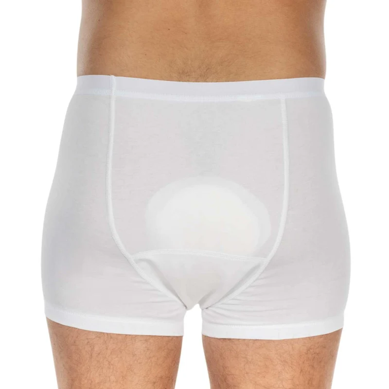Suprima Inkontinenz-Slip 1263 001, bodyguard Nr. 6, modische Boxershorts für Herren - weiß