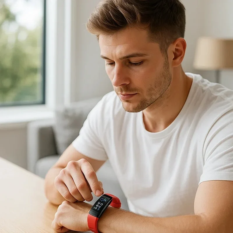 Smartwatch | EKG, Herzfrequenz & Blutdruck | Integriertes USB-Laden