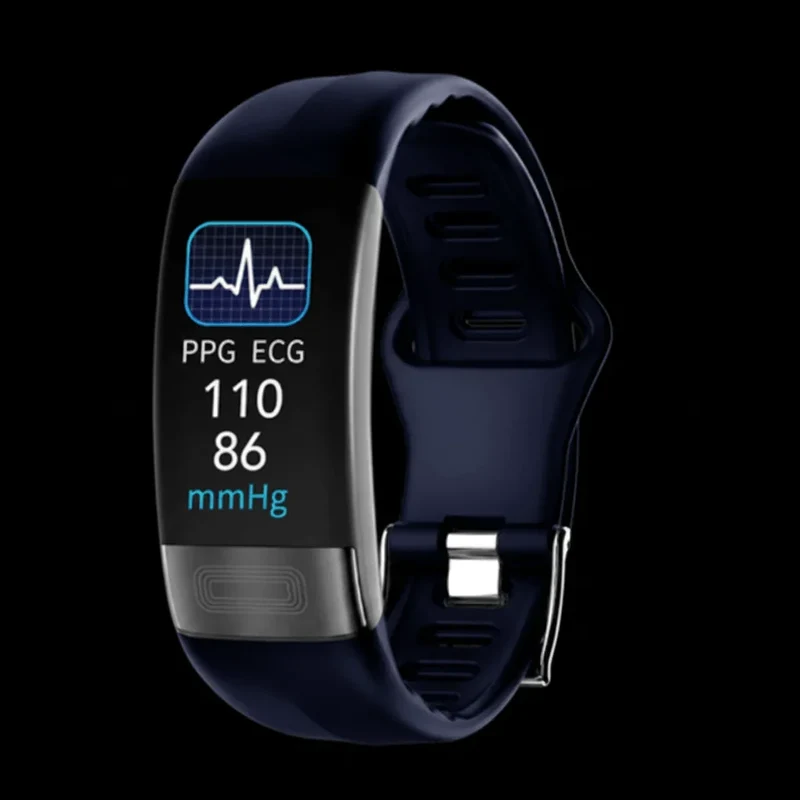 Smartwatch | EKG, Herzfrequenz & Blutdruck | Integriertes USB-Laden