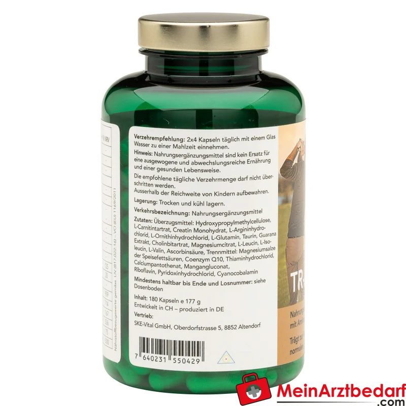 SKE Vital TR-Amino Aminosäuren-Komplex mit Coenzym Q10 und Guarana Kapseln 180 Stück