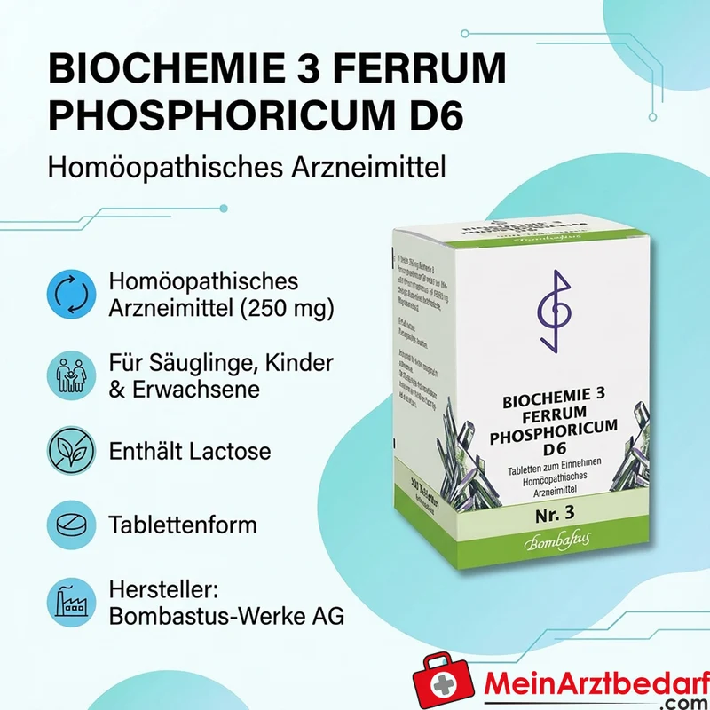 Bombastus Biochemie Ferrum phosphoricum D6 250 mg Tabletten
