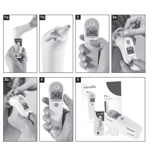 Microlife IR 310 – Thermomètre auriculaire infrarouge rapide et précis