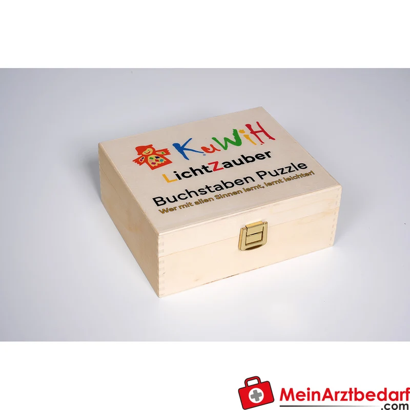 KuWiH LichtZauber Buchstaben-Puzzle Lernspielzeug ab 3 Jahren für Schreiben lernen mit Licht-Tablet