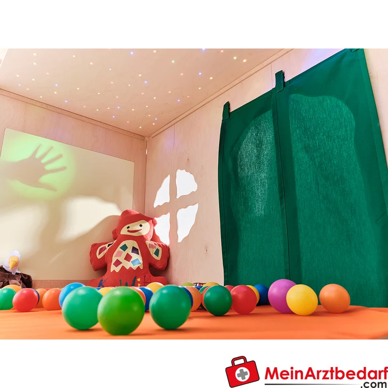 Fix & Foxi Playhouse Kinderspielhaus Vollholz modular TÜV-geprüft 119×90×80 cm