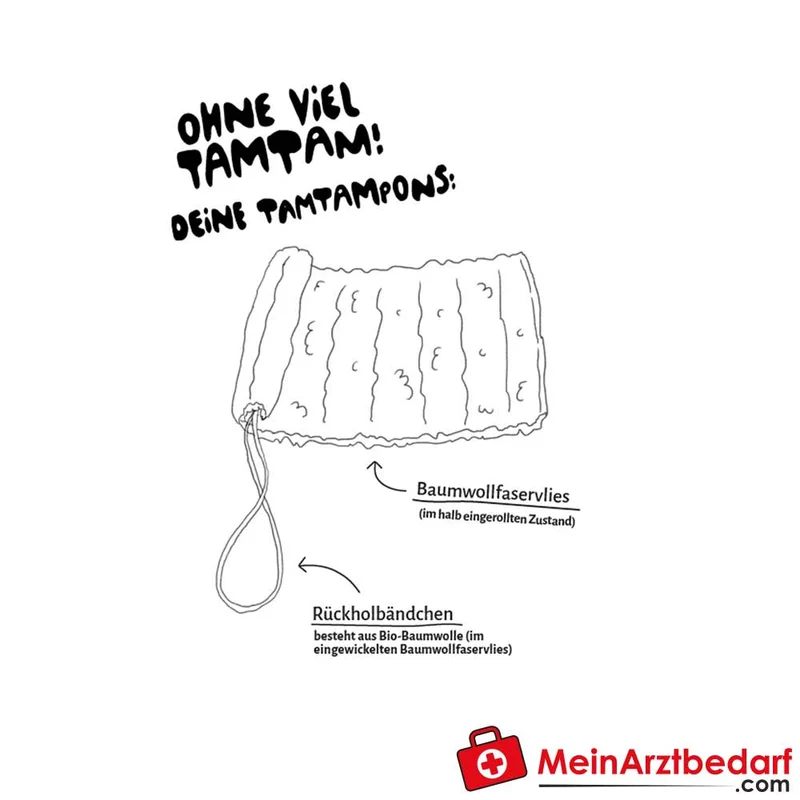 einhorn Tampons aus 100% Baumwolle, 16 St