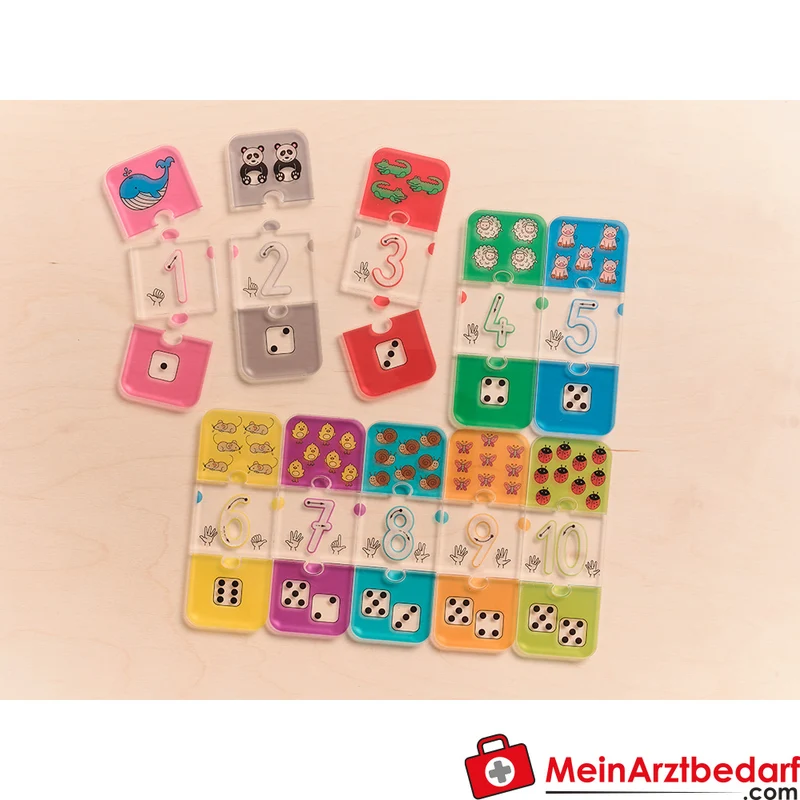 KuWiH LichtZauber Zahlen-Puzzle mit Lichtstift in Holzbox Lernspielzeug ab 3 Jahren