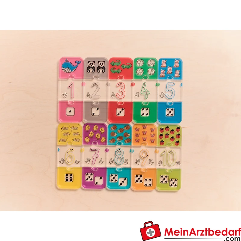 KuWiH LichtZauber Zahlen-Puzzle mit Lichtstift in Holzbox Lernspielzeug ab 3 Jahren