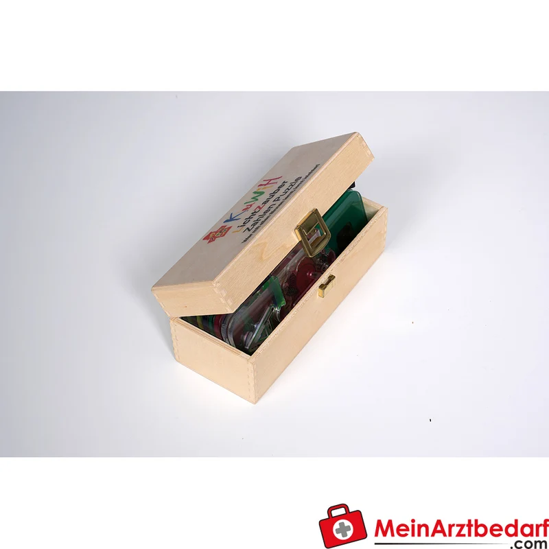 KuWiH LichtZauber Zahlen-Puzzle mit Lichtstift in Holzbox Lernspielzeug ab 3 Jahren
