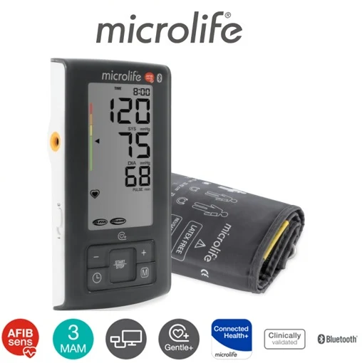 Microlife BP A6 BT – Tensiomètre automatique au bras avec Bluetooth et détection AFIB