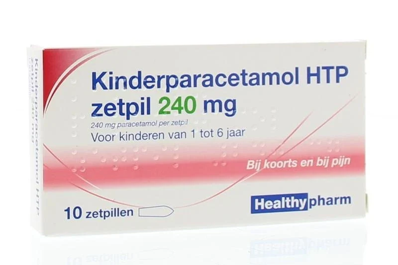 Paracetamol kinderen 240 mg Healthypharm - 10 zetpillen