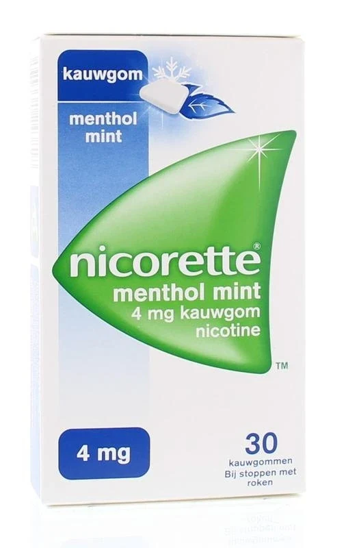 Nicorette Kauwgom 4 mg menthol mint