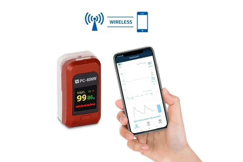Vingerpulsoximeter, saturatiemeter, oximeter PC-60NW