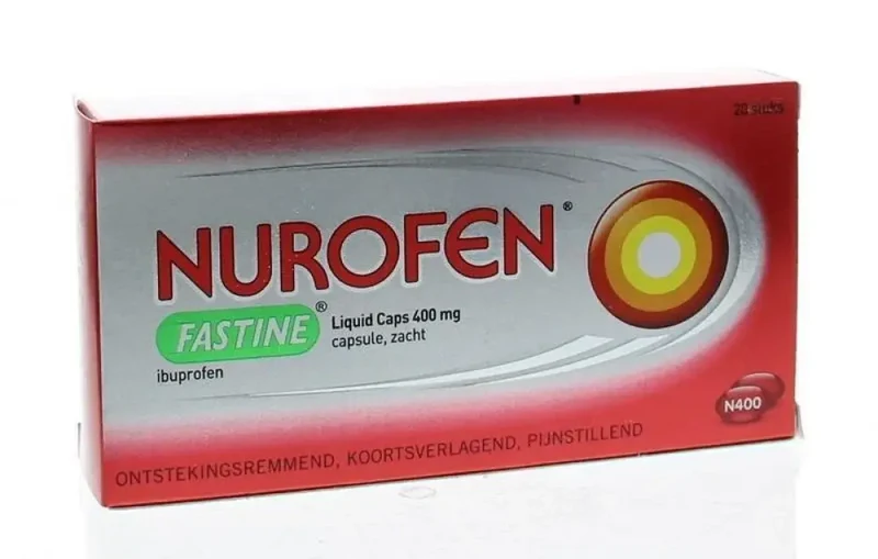 Nurofen Fastine liquid capsule 400 mg ibuprofen - 20 capsules