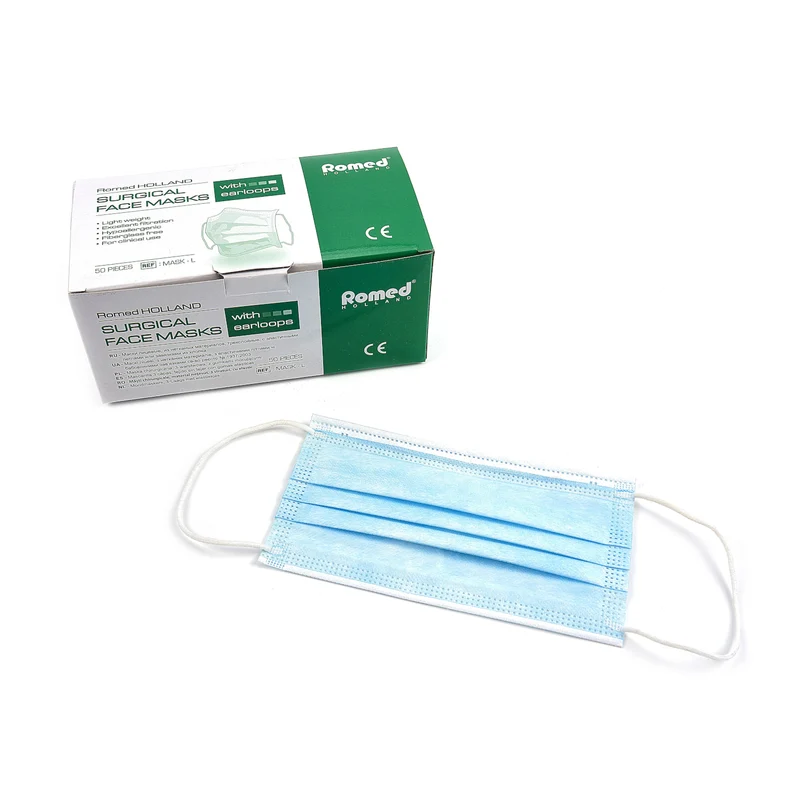 Romed Mundschutz 3-lagig Typ IIR elastische Schlaufe