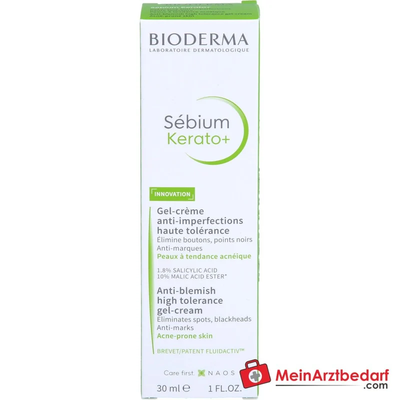Bioderma Sébium Kerato+ Gel-Creme, 30 ml