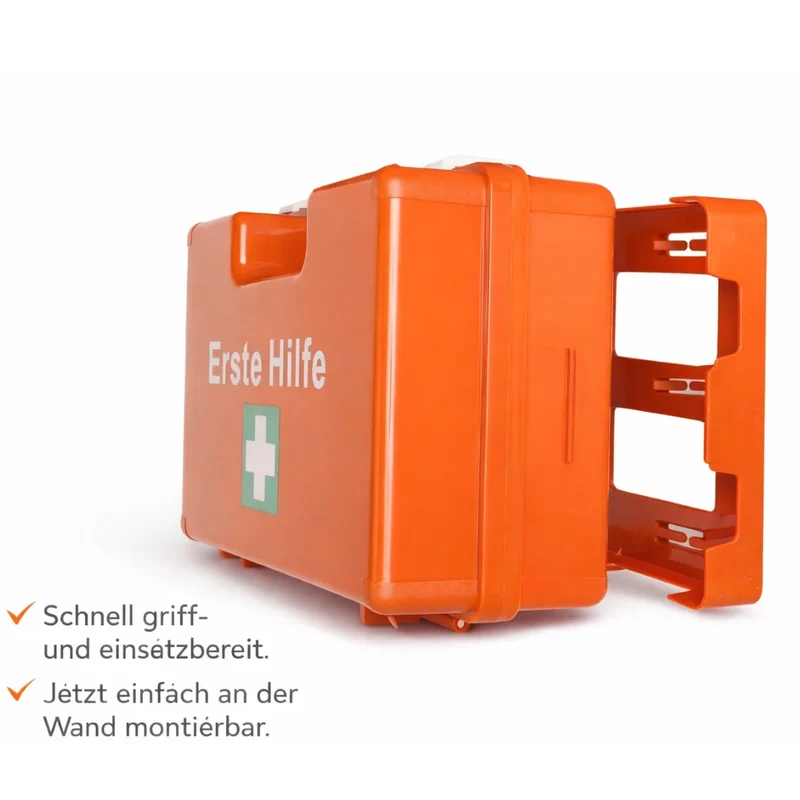 FAP Erste-Hilfe-Koffer SMALL, mit Wandhalterung, orange