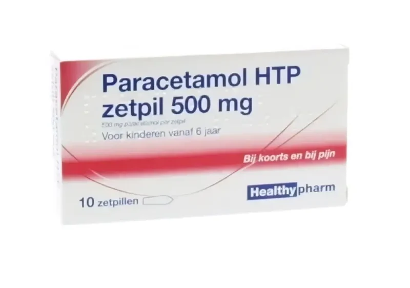 Paracetamol 500 mg Healthypharm - 10 zetpillen