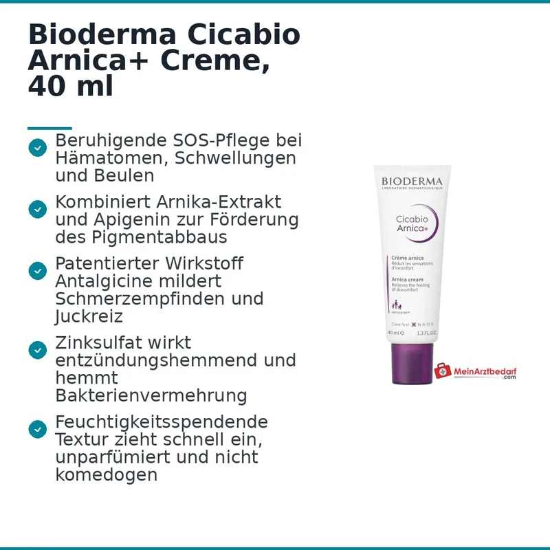 Bioderma Cicabio Arnica+ Creme, 40 ml