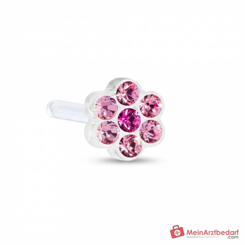 Blomdahl Erstohrstecker Daisy Kunststoff rosa, 5 mm, 10 Stk.