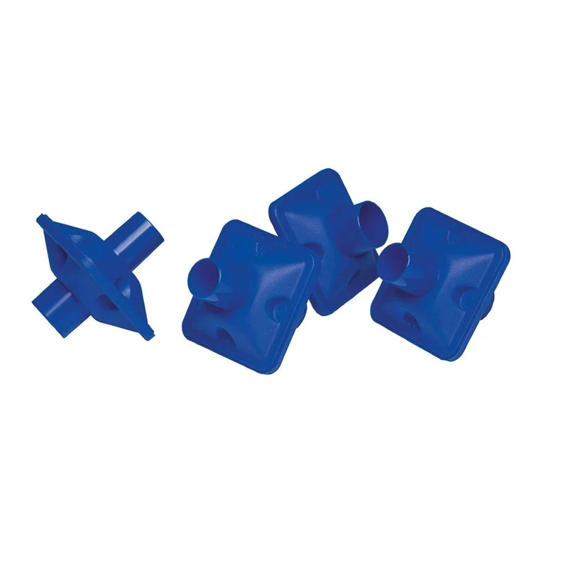 Vitalograph blauw BVF filter met rond uiteinde 50 stuks