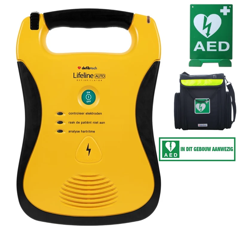 Defibtech Lifeline AED halfautomaat - actiepakket. Taal: Duits