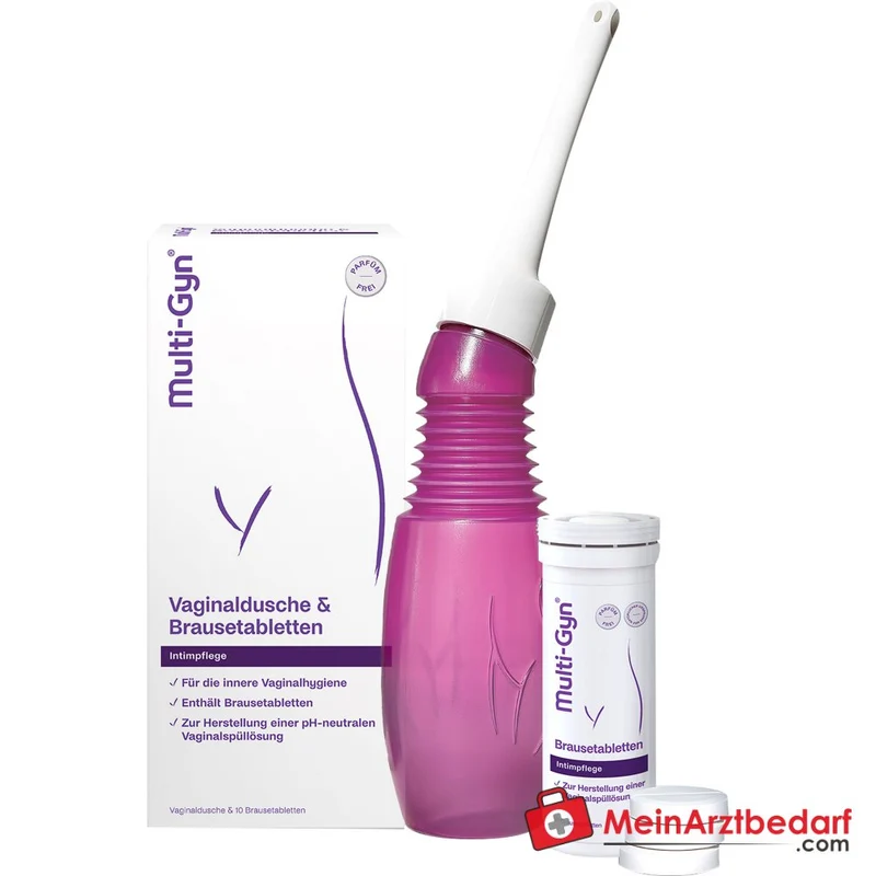 Multi-Gyn Vaginaldusche mit Brausetabletten Kombipack, 1 Stück