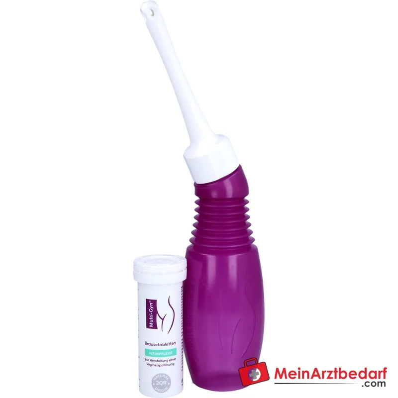 Multi-Gyn Vaginaldusche mit Brausetabletten Kombipack, 1 Stück