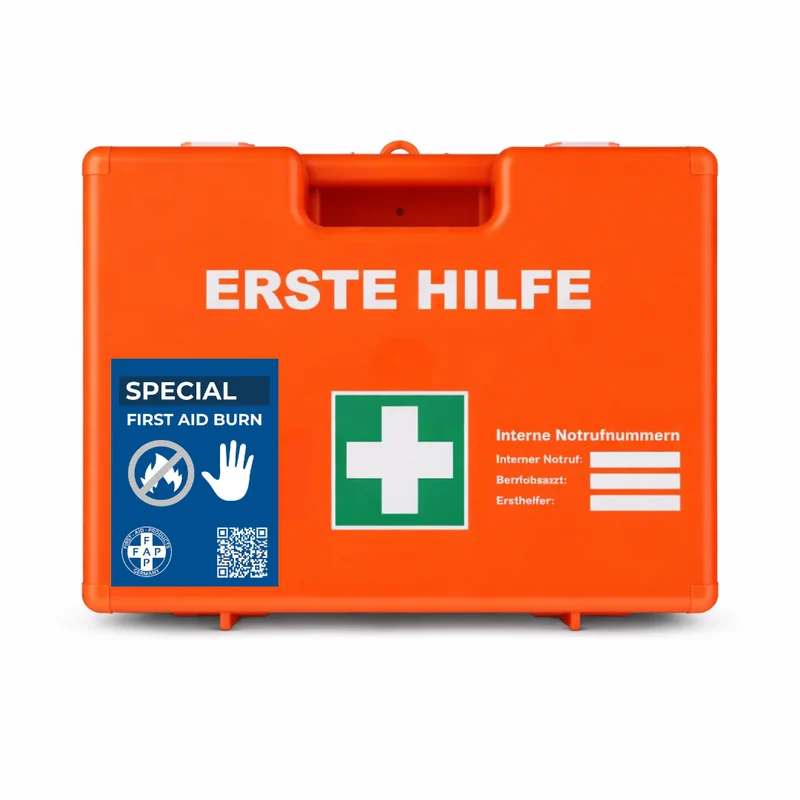 FAP Erste-Hilfe-Koffer, Arbeiten mit Hitze & Feuer, DIN 13157, orange
