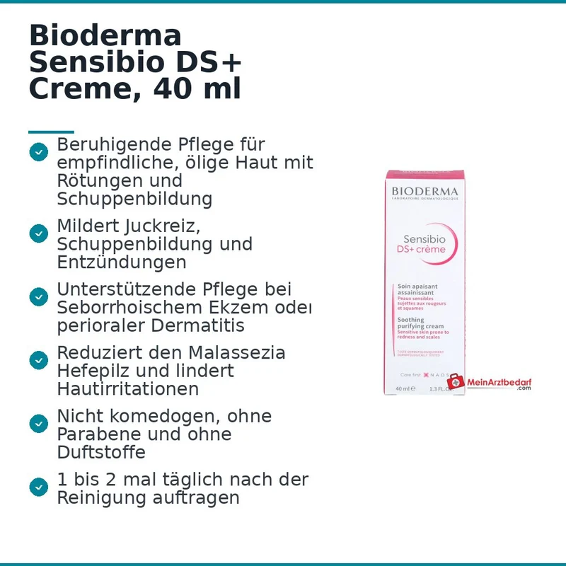 Bioderma Sensibio DS+ Creme, 40 ml