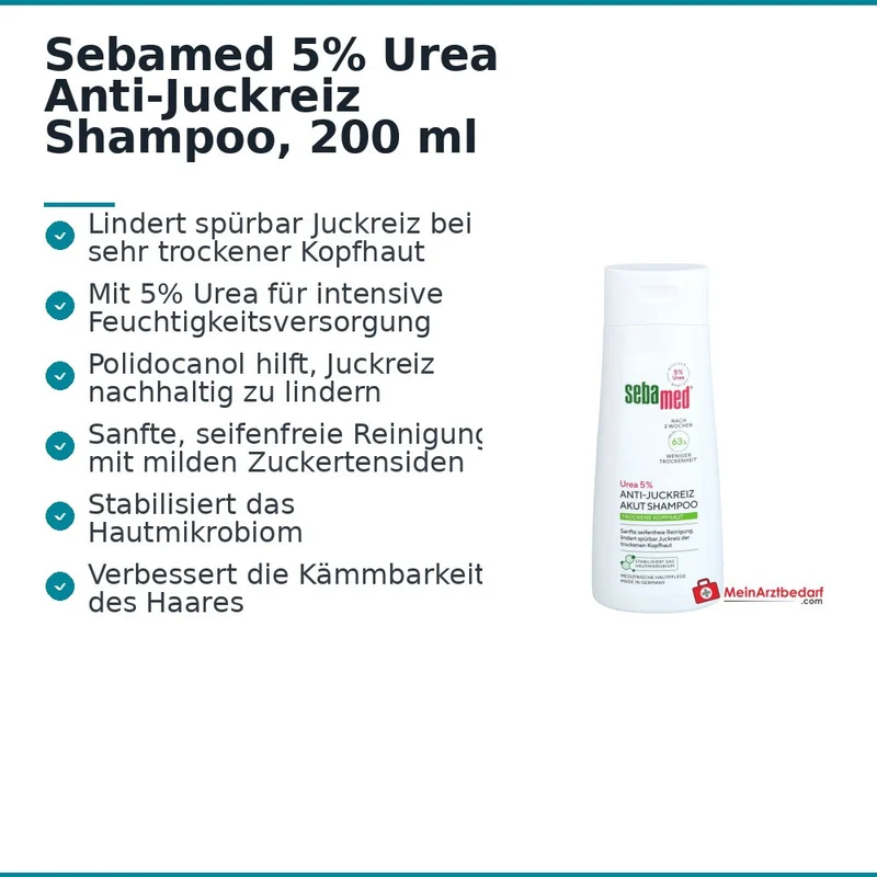 Sebamed 5% Urea Anti-Juckreiz Shampoo, 200 ml