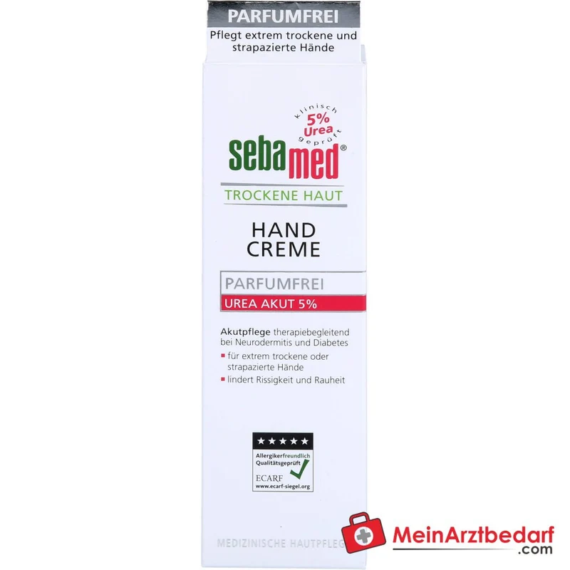 sebamed Trockene Haut Handcreme Urea 5% Parfumfrei, 75 ml