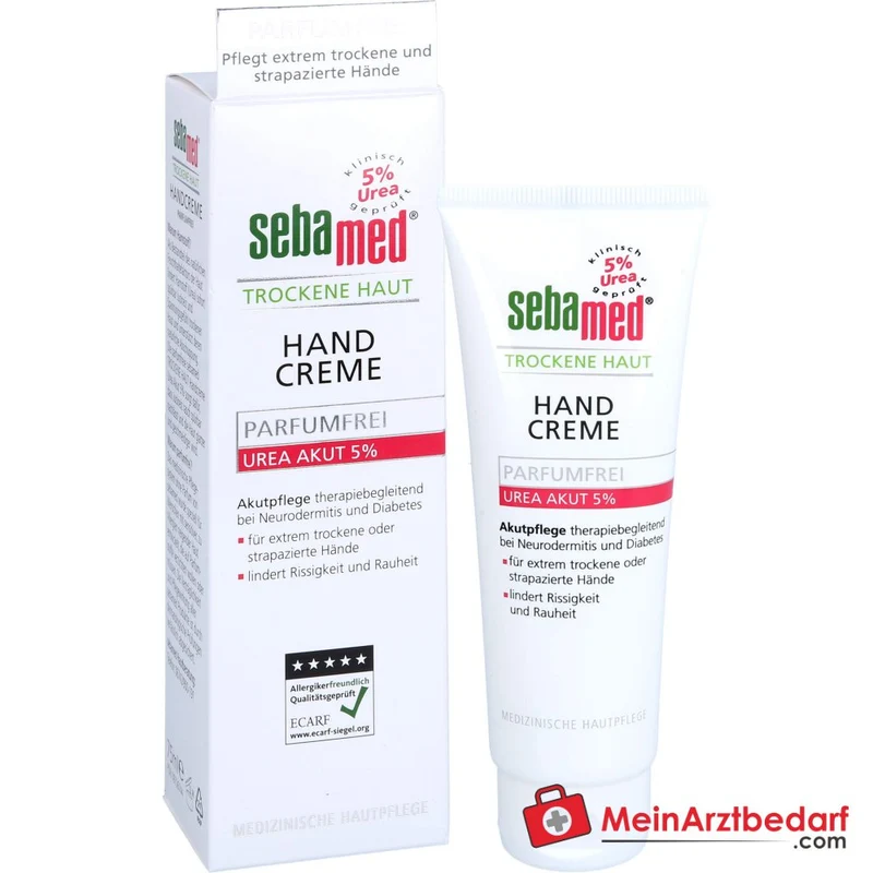 sebamed Trockene Haut Handcreme Urea 5% Parfumfrei, 75 ml