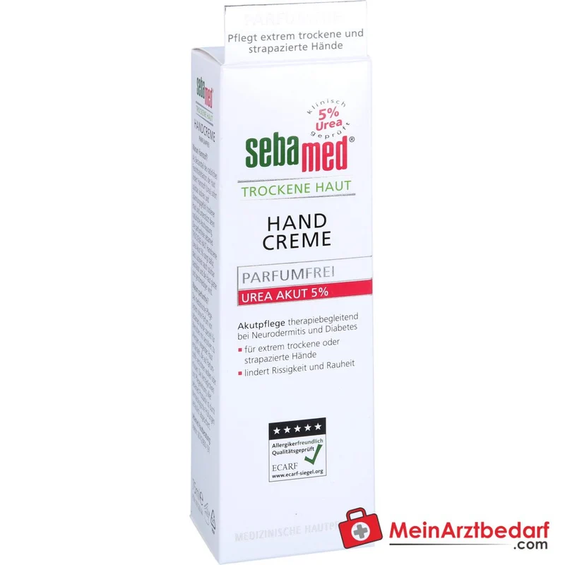 sebamed Trockene Haut Handcreme Urea 5% Parfumfrei, 75 ml