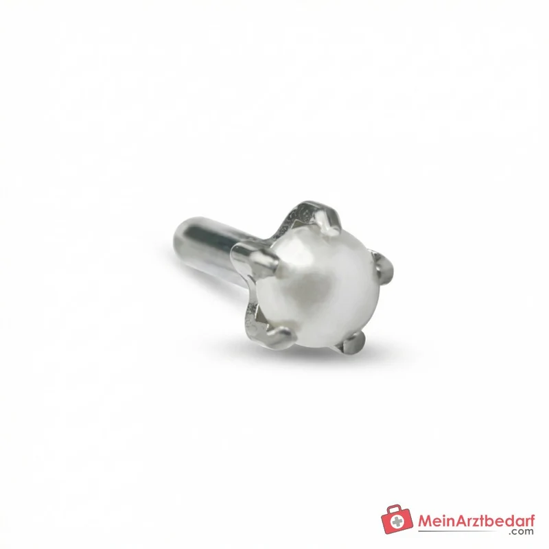 Blomdahl Erstohrstecker Tiffany silber mit Perle, 4 mm, 10 Stk.