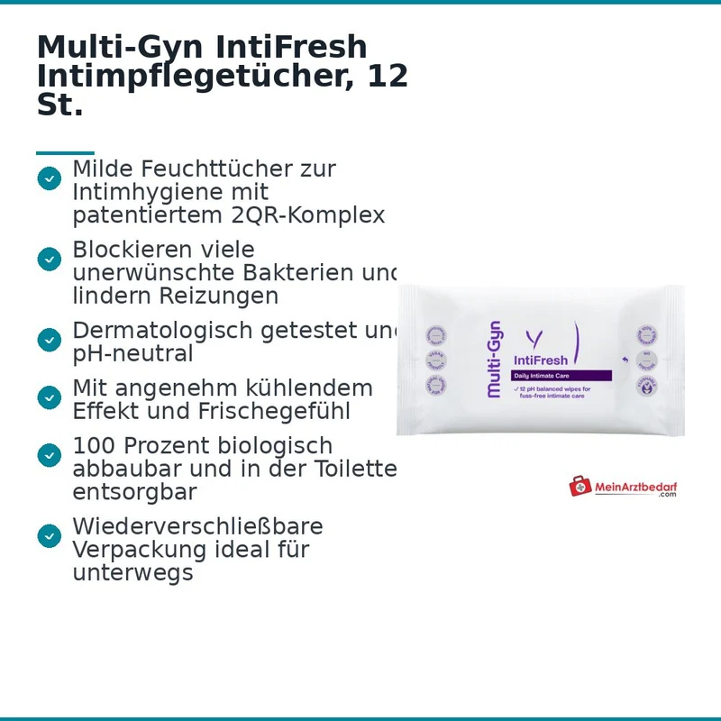 Multi-Gyn IntiFresh Intimpflegetücher, 12 St.