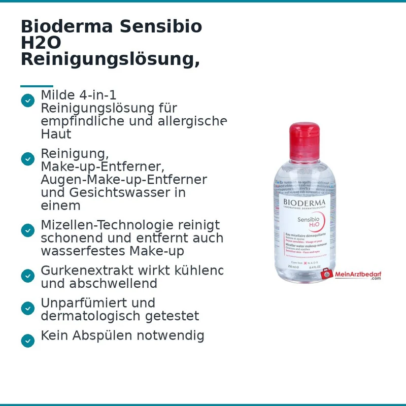 Bioderma Sensibio H2O Reinigungslösung, 250 ml