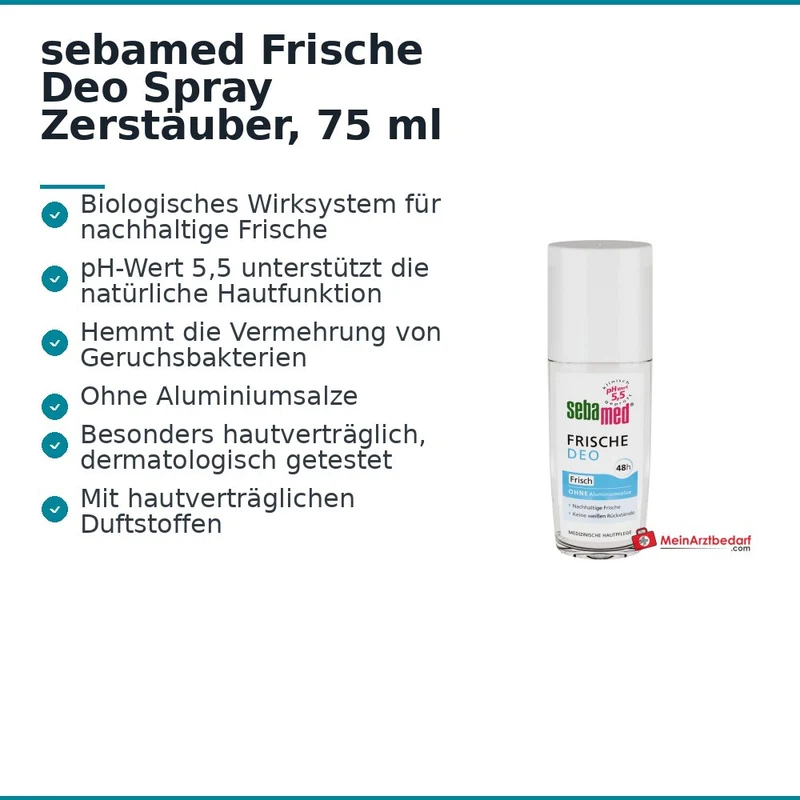 sebamed Frische Deo Spray Zerstäuber, 75 ml