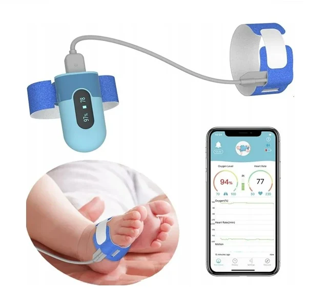 Viatom® Moniteur bébé – Oxymètre de pouls et capteur de mouvement intégré