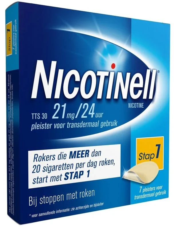 Nicotinell TTS30 21 mg pleisters 7 stuks