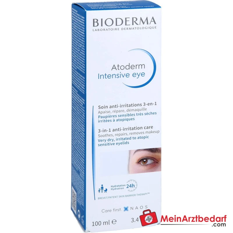 Bioderma Atoderm Intensive Eye 3-in-1 Augenpflege, 100 ml