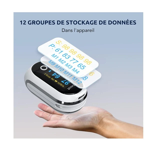 Viatom Oxymètre de pouls SpO₂ rechargeable Bluetooth CE