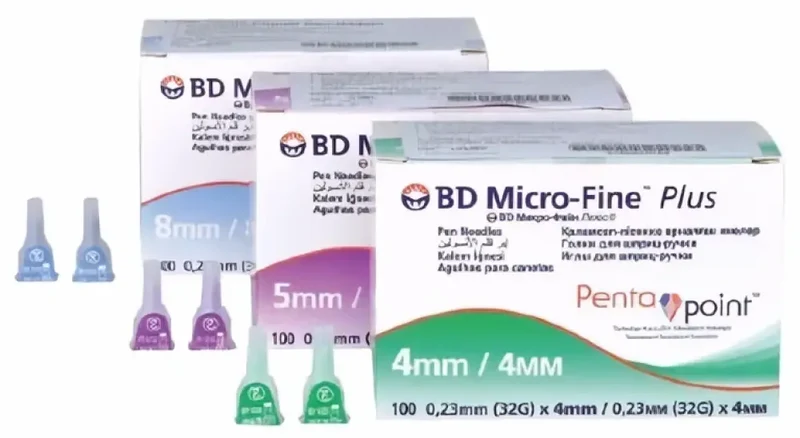 BD Micro-Fine+ Pennaalden 8 mm 31G | Steriele Insuline Pennaalden 100 Stuks | 320792